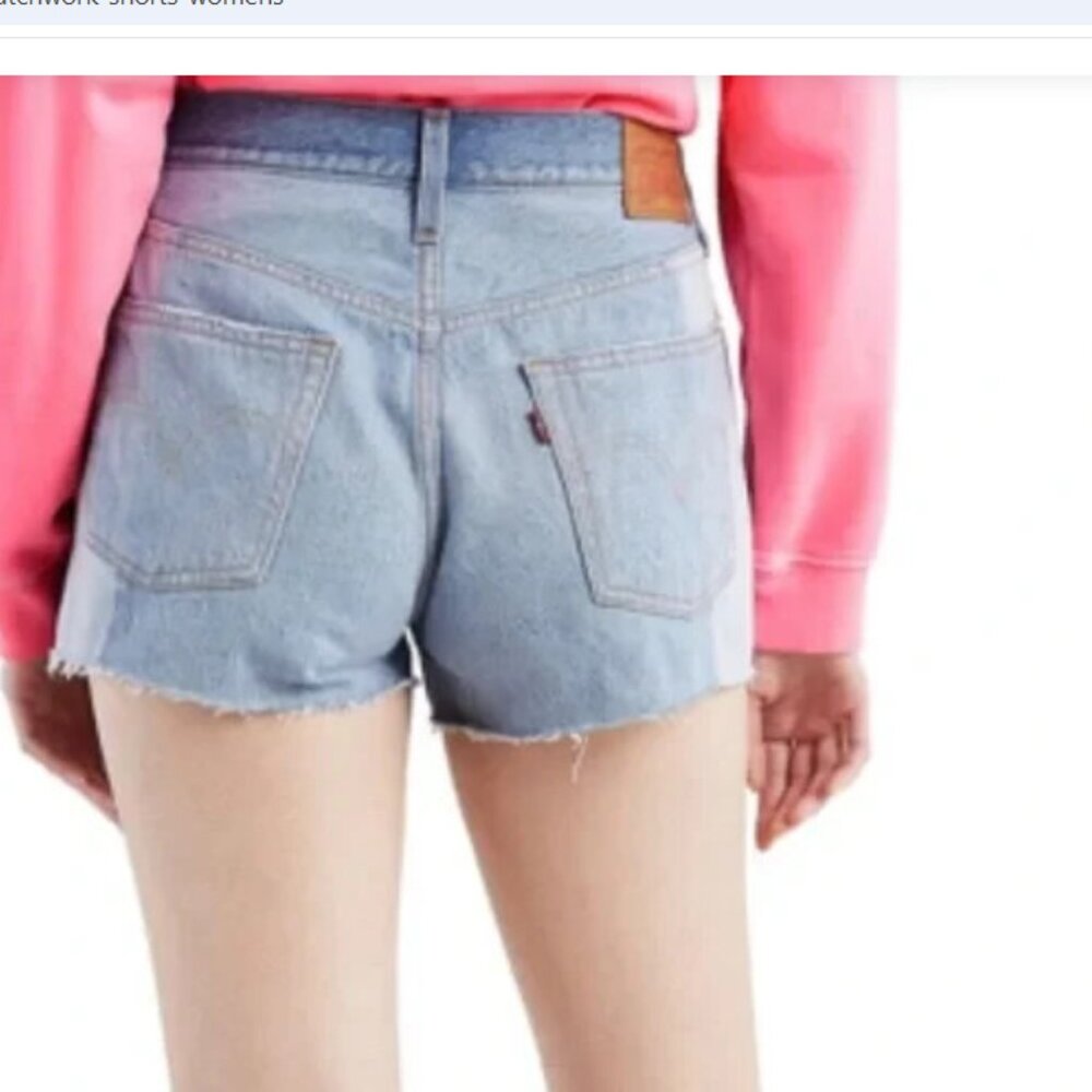 Levi's 501 Premium Patchwork Color Block High Ris… - image 4